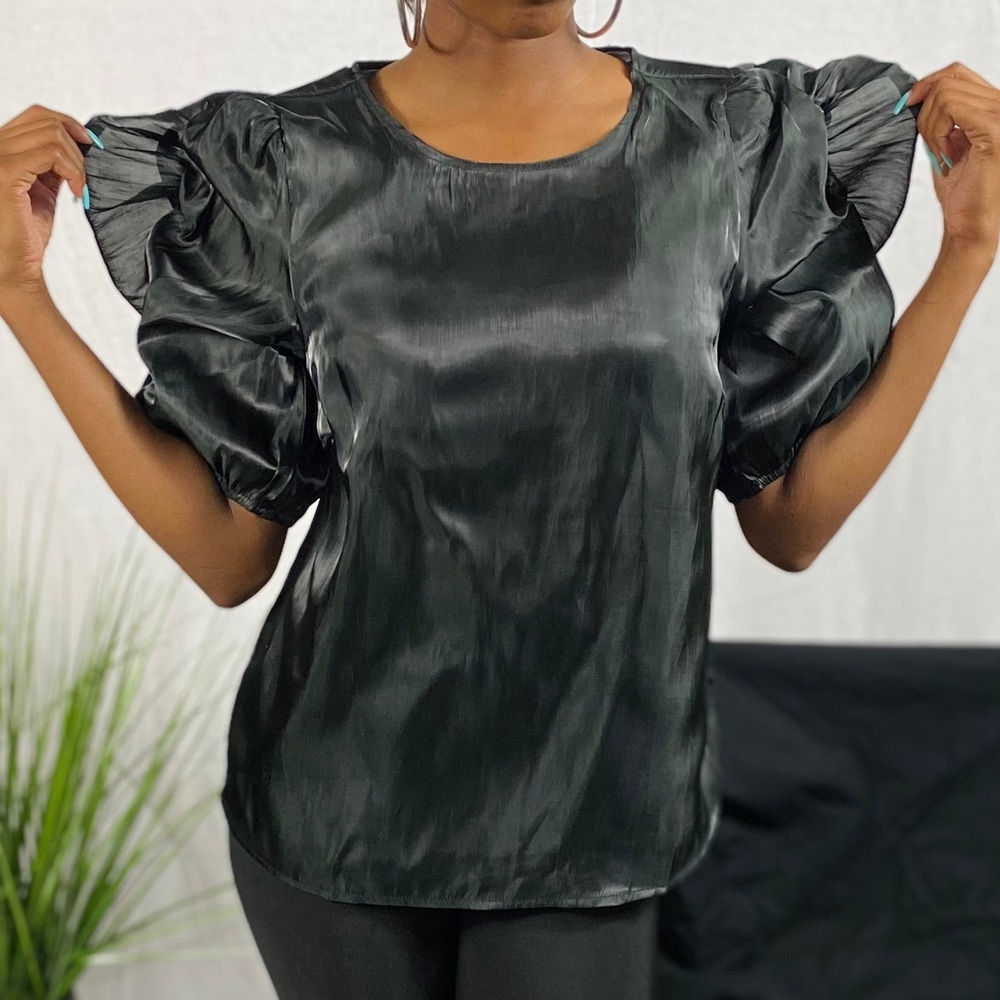 Puffy Ruffle Top - Picture 2 of 4